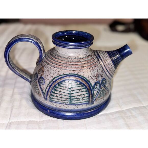 Deep blue gray vase pitcher pot decor - Picture 15 of 15